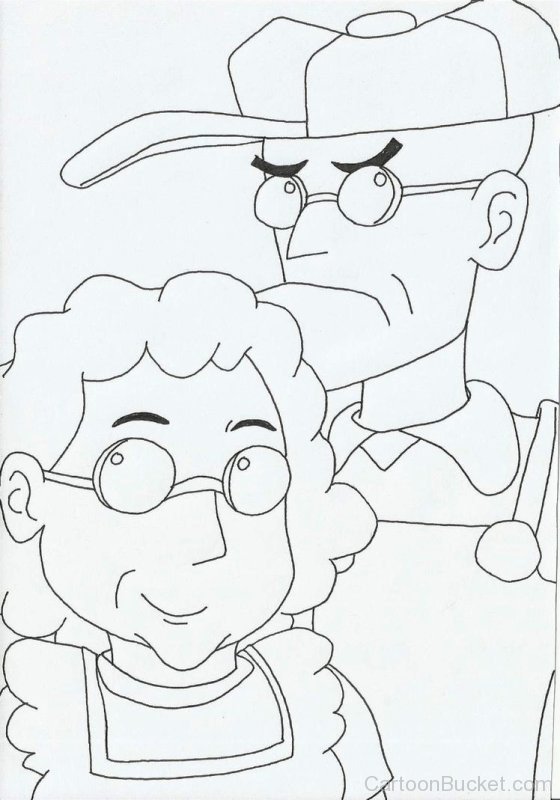 Sketch Of Eustace And Muriel-nba218