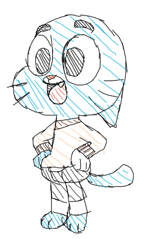 Sketch Of Gumball Watterson-rqh653