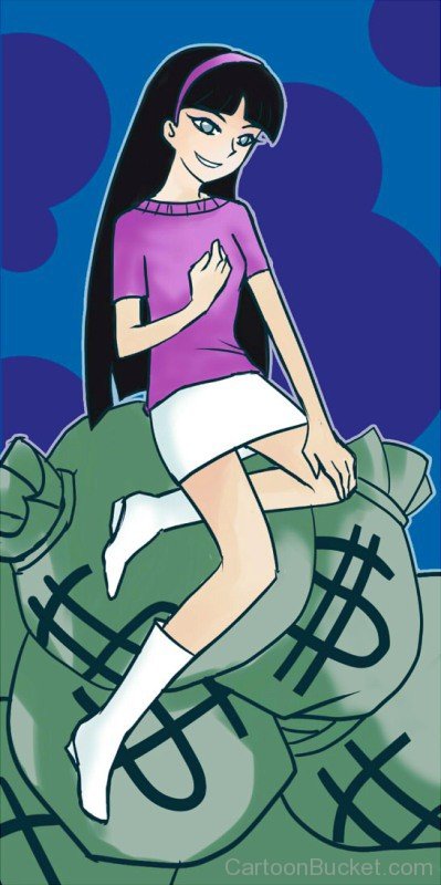 Trixie Tang Sitting On Money Bags-pmn677