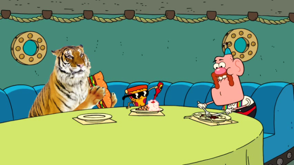 Uncle Grandpa With Pizza Steve And GRFT-tca2346