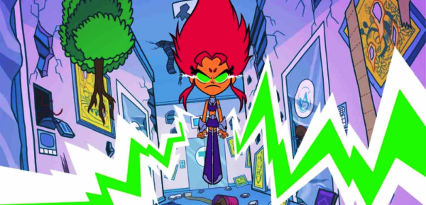 Angry Starfire Unleashes Destructive Power