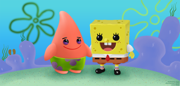 Cute Spongebob And Patrick Star