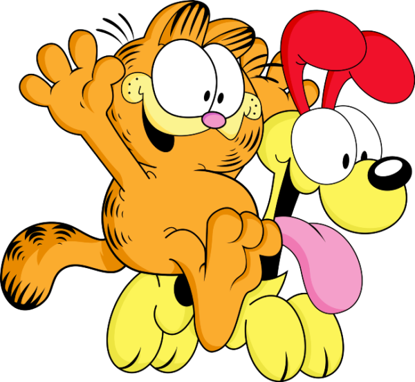 Garfield And Odie  Having Fun