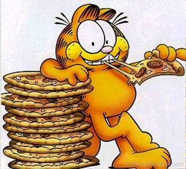 Garfield Eating
