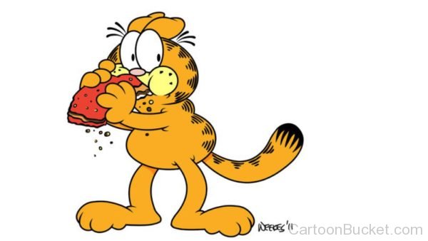 Garfield Eating Something