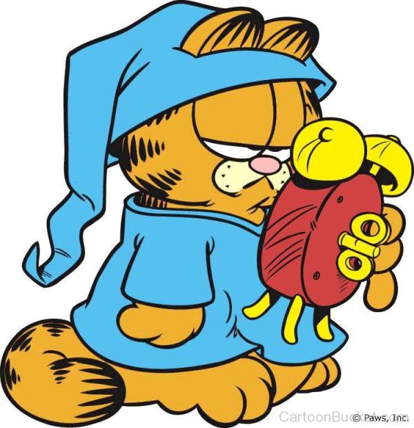 Garfield Watching Clock