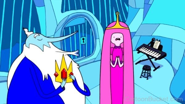 Ice king Holding Crown