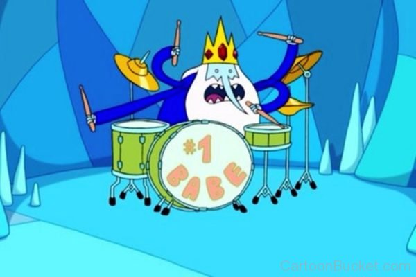 Ice king Playing Drum