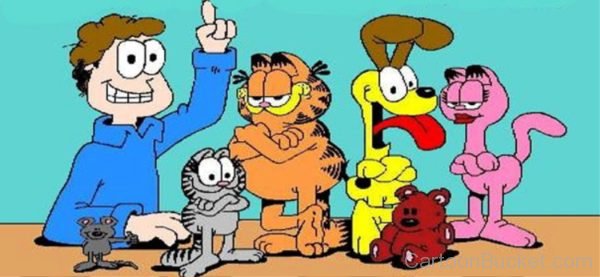 Image Of Garfield And Friend