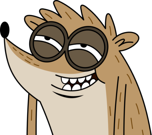 Rigby Laughing