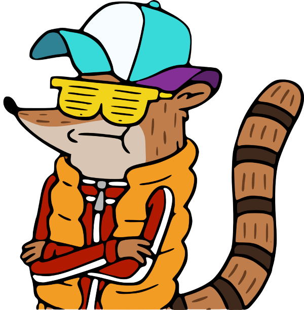 Rigby Looking Cool