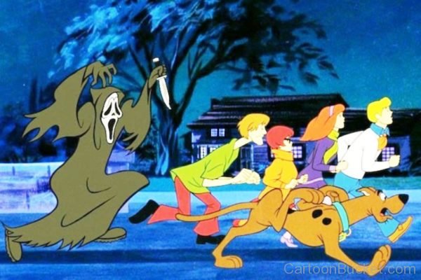 Scooby Doo Afraid With Devil Pic