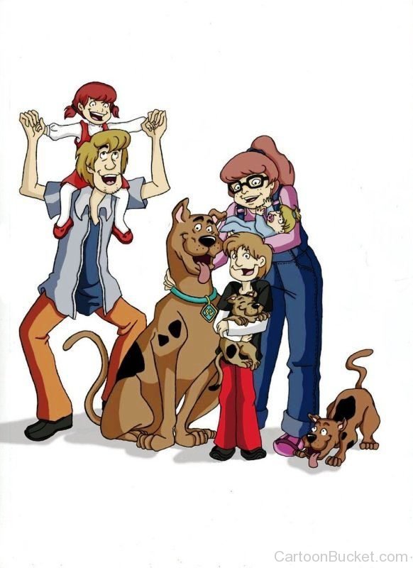 Scooby Doo And His Family Smiling Face
