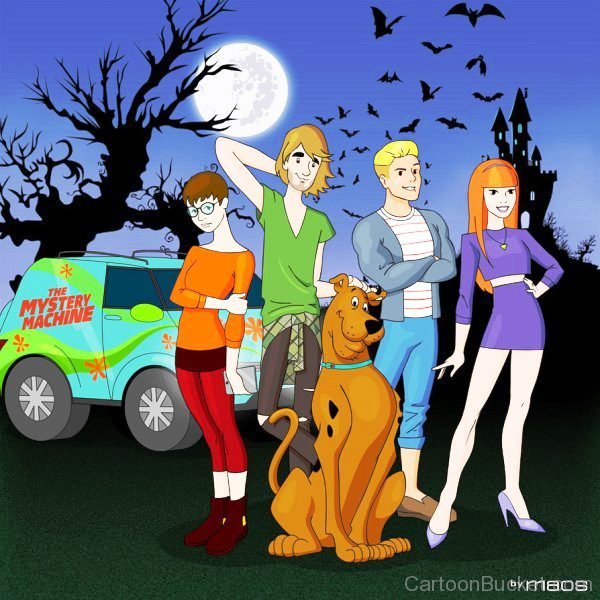 Scooby Doo Possing with Family