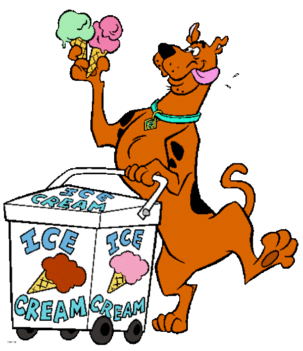 Scooby Holding Ice Cream