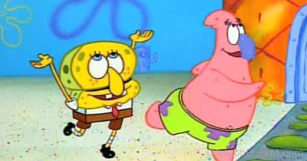 Spongebob And Patrick Star Having Fun
