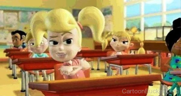 Cindy Sitting In Class