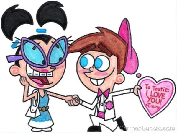 Drawing OF Tootie ANd Timmy