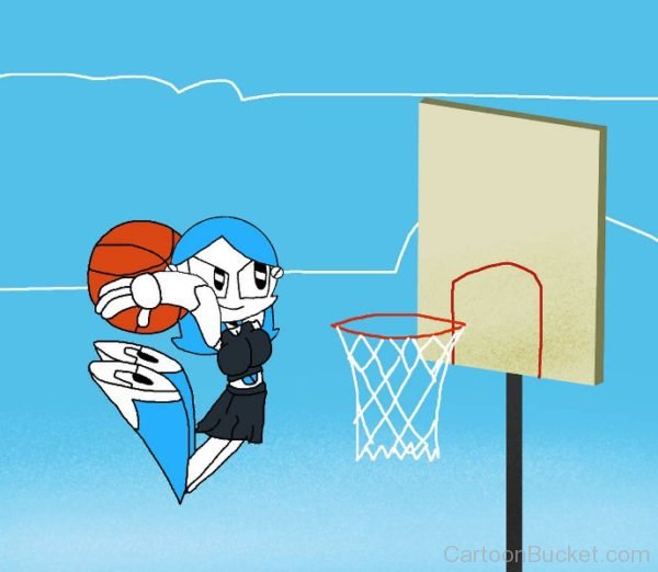 Jenny Playing Basketball