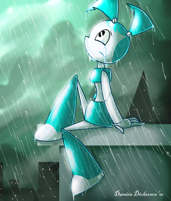 Jenny Sitting In Rain