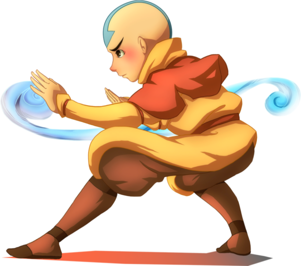 Aang Doing Action