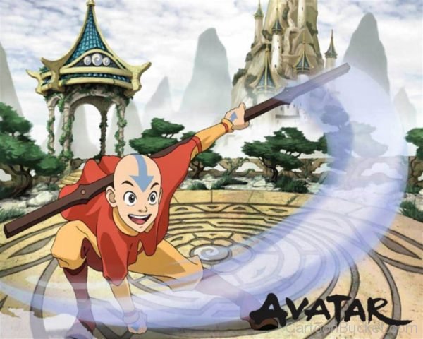 Aang Holding Stick