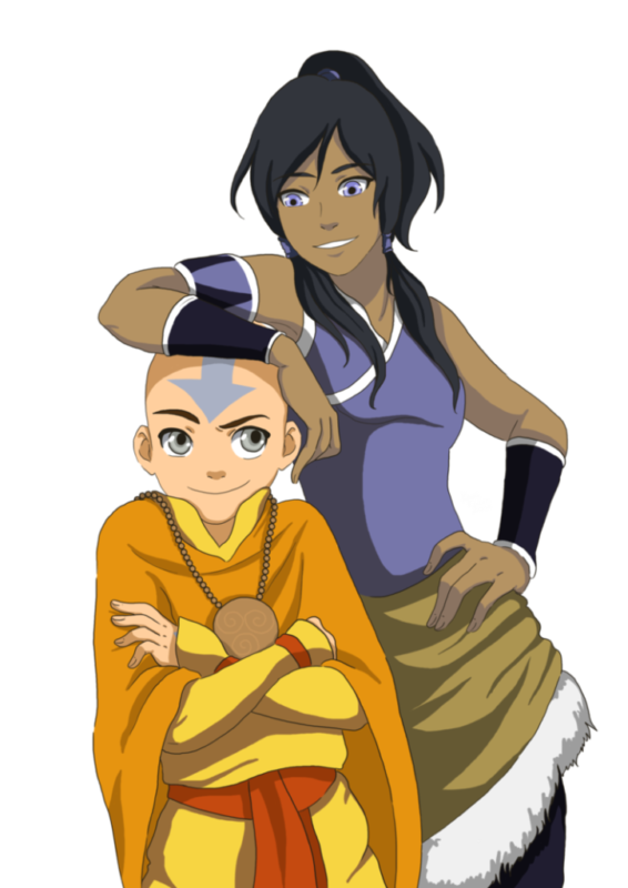 Aang with Beautiful Girl
