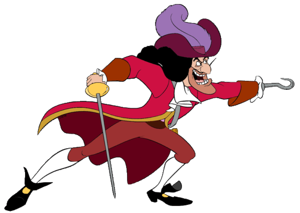 Captain Hook Holding Sword