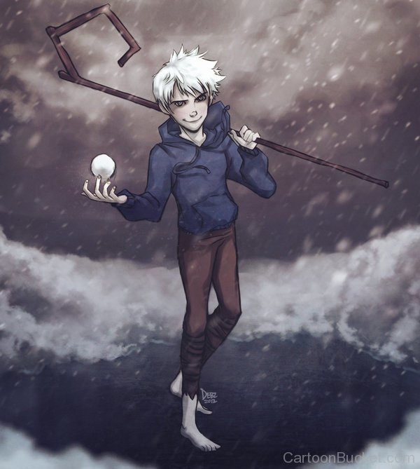 Jack Frost Holding Snow Ball