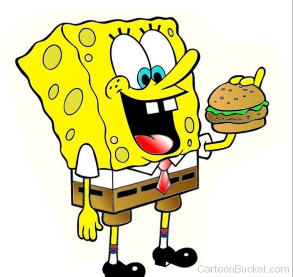 Sponebob Holding burger