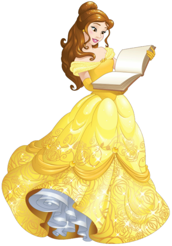 Princess Belle Holding book