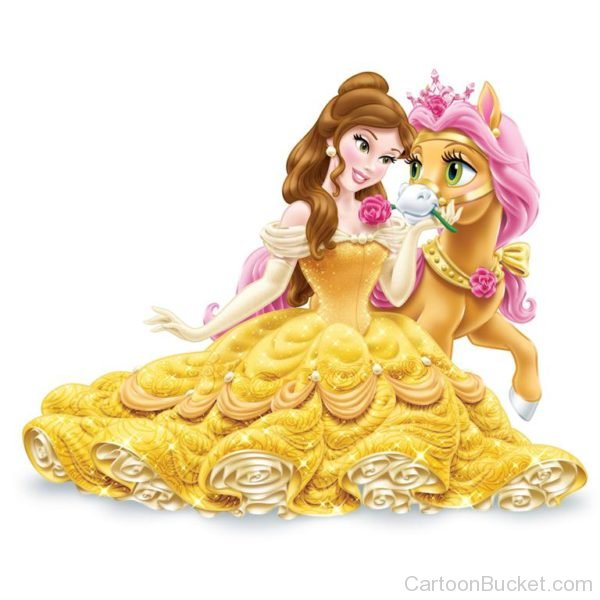 Princess Belle With Pinkie Pie