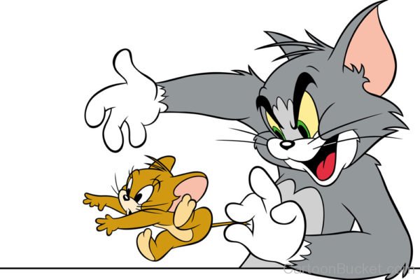 Tom Holding Jerry Tail