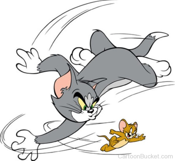 Tom Running With Jerry
